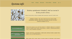 Desktop Screenshot of krestane.info