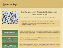 Tablet Screenshot of krestane.info